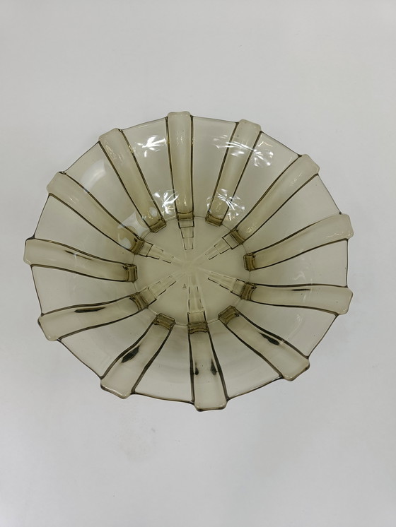 Image 1 of Art Deco Press glass bowl - Czech Republic