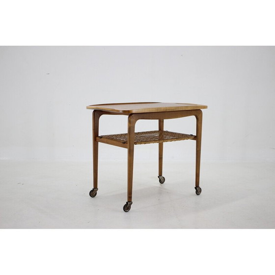 Image 1 of Vintage beech serving trolley by Drevotvar, Czechoslovakia 1970