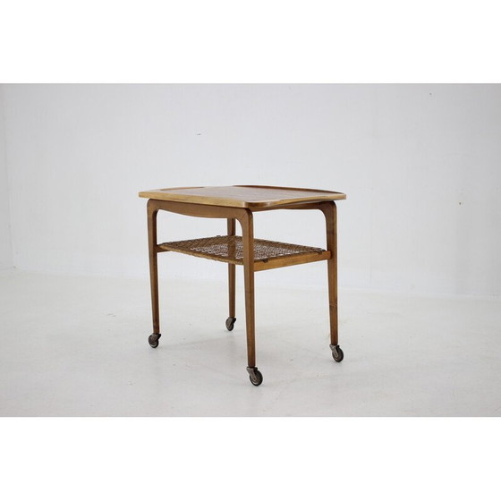 Image 1 of Vintage beech serving trolley by Drevotvar, Czechoslovakia 1970