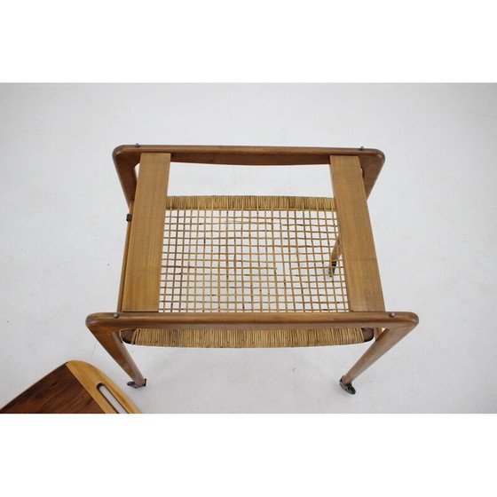 Image 1 of Vintage beech serving trolley by Drevotvar, Czechoslovakia 1970