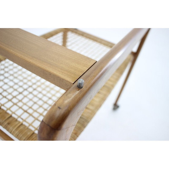 Image 1 of Vintage beech serving trolley by Drevotvar, Czechoslovakia 1970