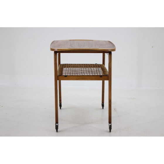 Image 1 of Vintage beech serving trolley by Drevotvar, Czechoslovakia 1970