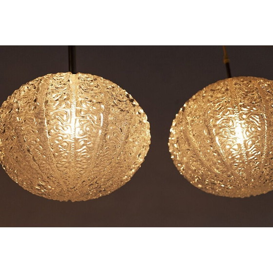 Image 1 of Vintage glass pendant lamp from Doria Leuchten, 1960s 