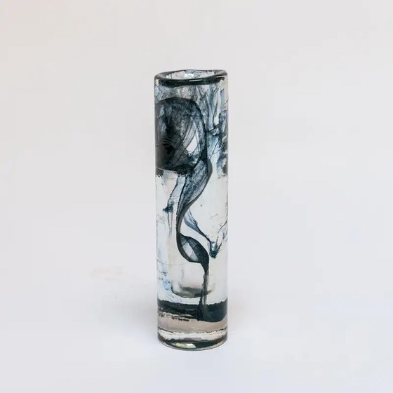 Image 1 of Vintage clear murano glass vase