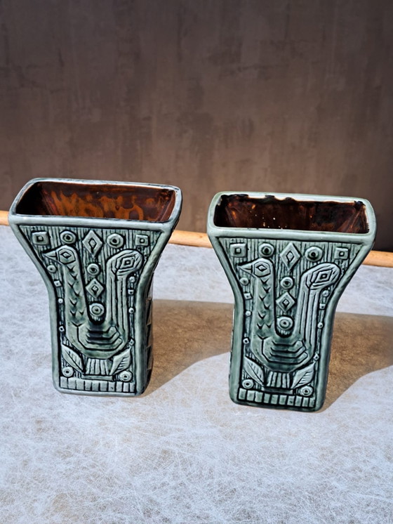 Image 1 of Gunnar Nylund Rörstrand Vases Paradiso