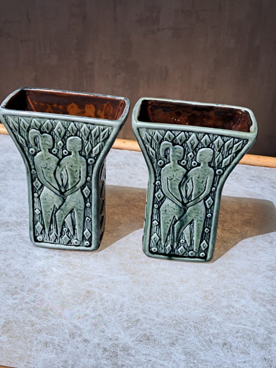 Image 1 of Gunnar Nylund Rörstrand Vases Paradiso