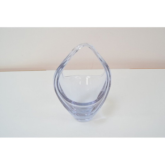Image 1 of Vintage glass bowl by Josef Hospodka for Chribska Glassworks, Czechoslovakia 1960