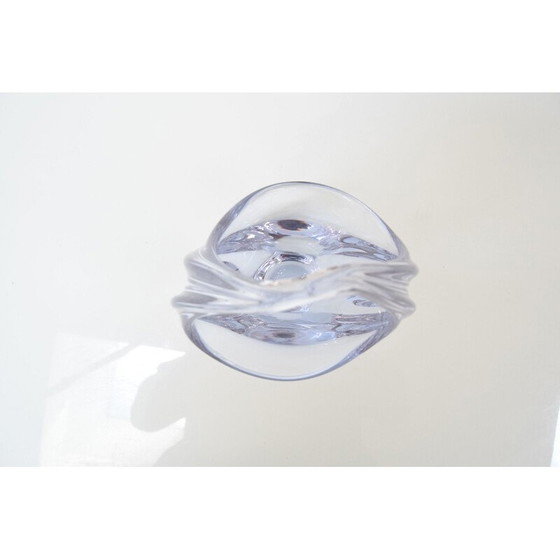 Image 1 of Vintage glass bowl by Josef Hospodka for Chribska Glassworks, Czechoslovakia 1960