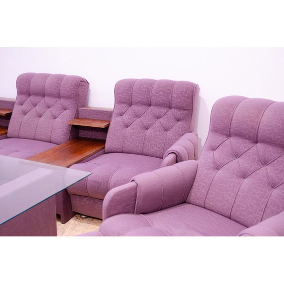 Image 1 of Vintage wooden living room set, Czechoslovakia, 1980