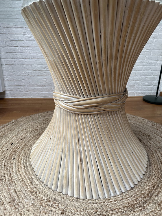 Image 1 of McGuire Sheaf of Wheat Dining Table