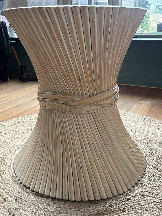 Image 1 of McGuire Sheaf of Wheat Dining Table