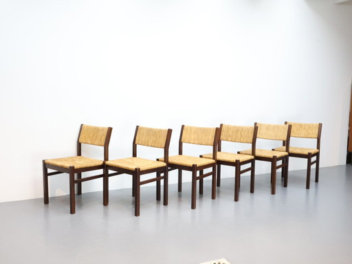 Pastoe Sa07 Set Of 6 Chairs