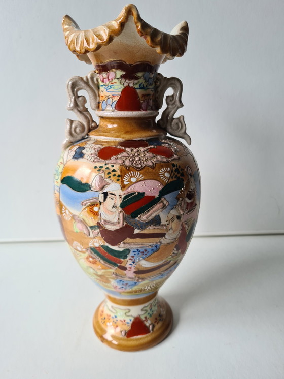 Image 1 of Japanese Satsuma vase.