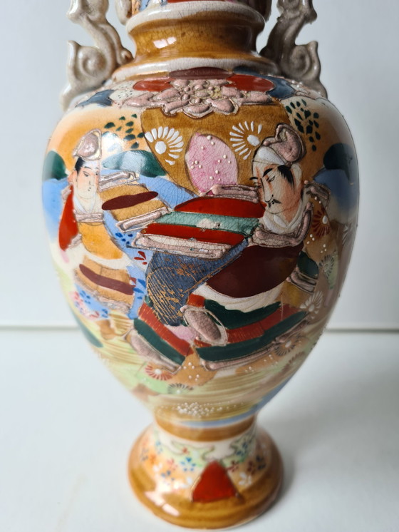 Image 1 of Japanese Satsuma vase.