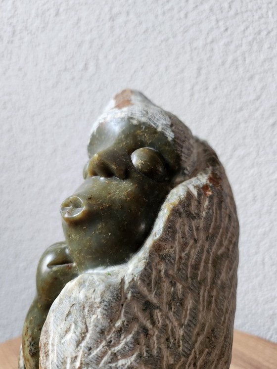 Image 1 of Opal Stone Statue 'Thinking Boy' From Zimbabwe