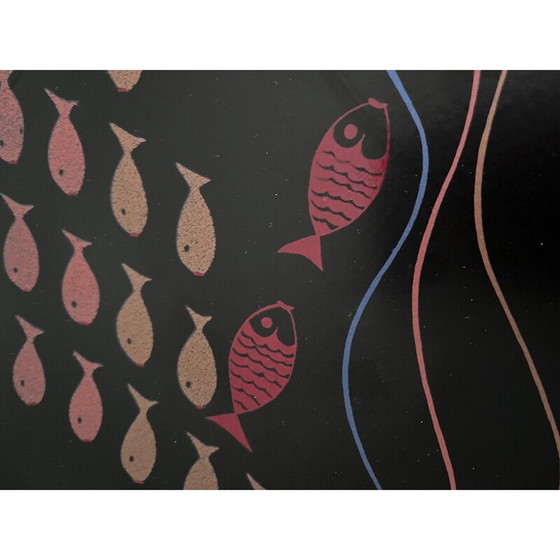 Image 1 of Vintage Salins earthenware dish, 1950