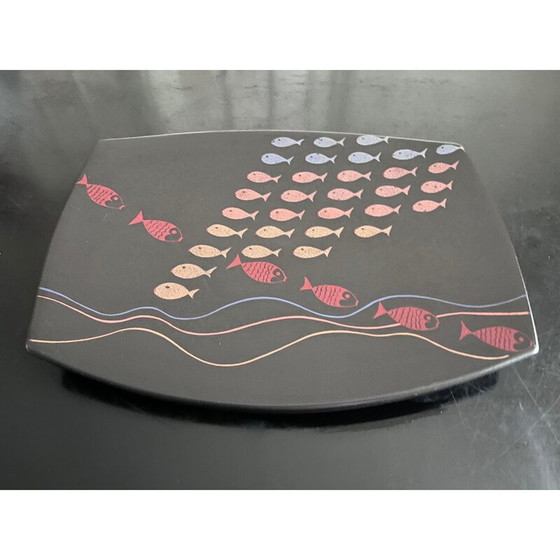 Image 1 of Vintage Salins earthenware dish, 1950