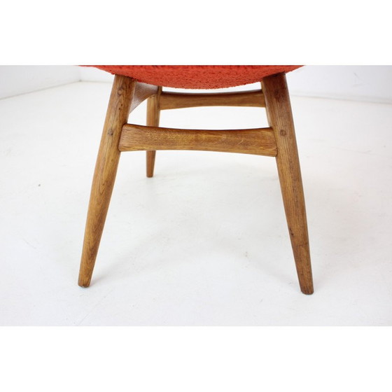 Image 1 of Poltrona vintage in legno e tessuto di Miroslav Navratil, Cecoslovacchia, anni '60
