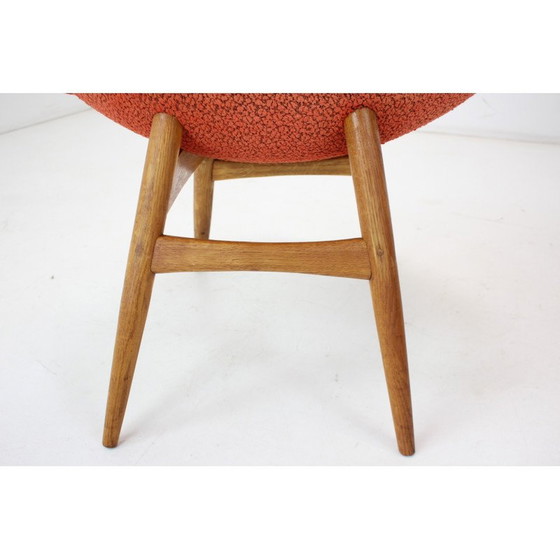 Image 1 of Poltrona vintage in legno e tessuto di Miroslav Navratil, Cecoslovacchia, anni '60