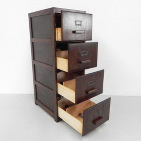 Image 1 of Union Office, oak chest of drawers - 4 drawers