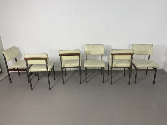 Image 1 of 6 x chaises de salle à manger Wébé " Pali " Louis van Teeffelen '60