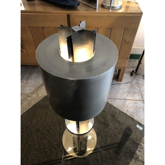 Image 1 of Lampada da tavolo vintage in acciaio, Francia anni '70