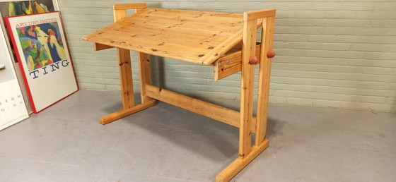 Image 1 of Vintage Pine Tiltable / Drawing Desk 