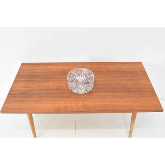 Image 1 of Bohemian vintage glass bowl, Czech 1960