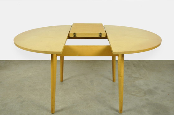 Image 1 of Vintage Round birch wood dining table