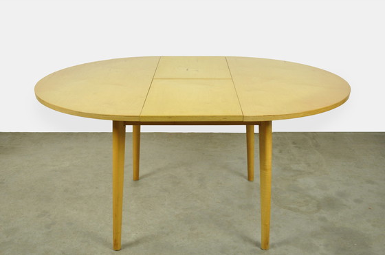Image 1 of Vintage Round birch wood dining table
