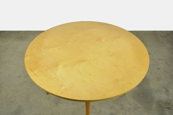 Image 1 of Vintage Round birch wood dining table