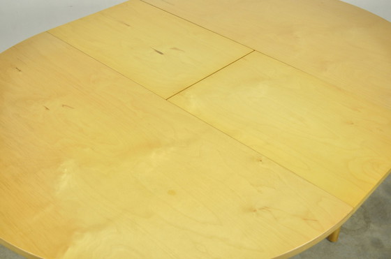 Image 1 of Vintage Round birch wood dining table