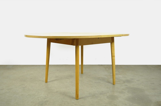 Image 1 of Vintage Round birch wood dining table