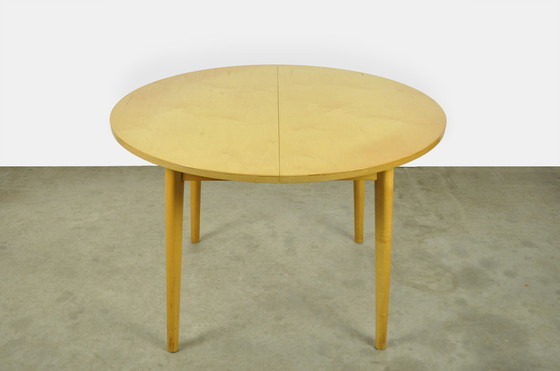 Image 1 of Vintage Round birch wood dining table