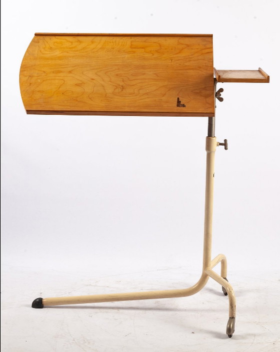 Image 1 of Adjustable side table on castors