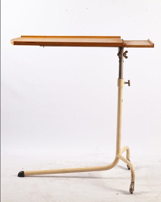 Image 1 of Adjustable side table on castors