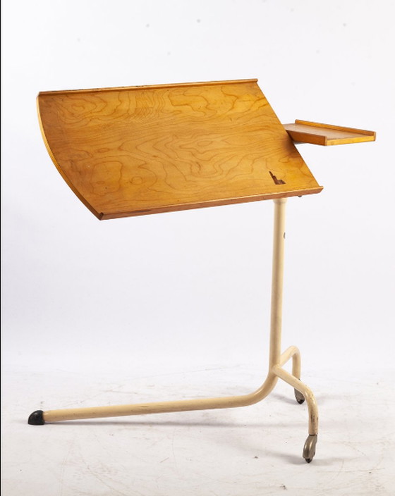 Image 1 of Adjustable side table on castors