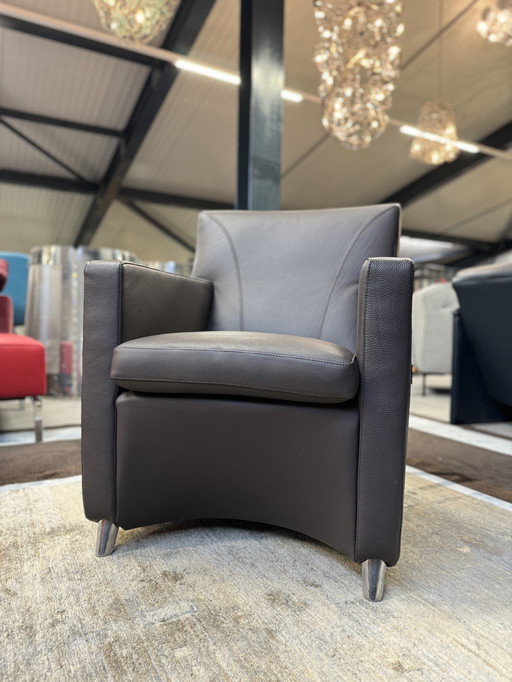 Leolux Dolcinea armchair brown leather