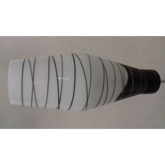 Image 1 of Vintage glass and metal floor lamp by Lidokov Boskovice, Czechoslovakia 1960