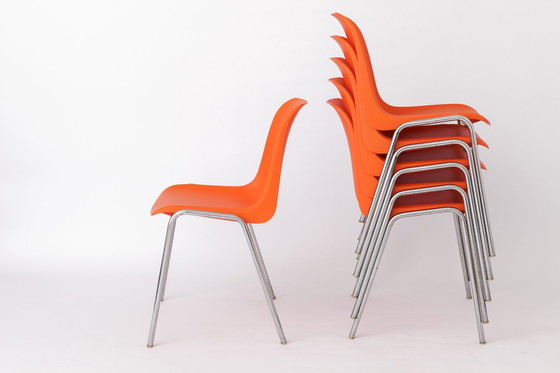Image 1 of 12 Chaises empilables Vintage 1970, Allemagne