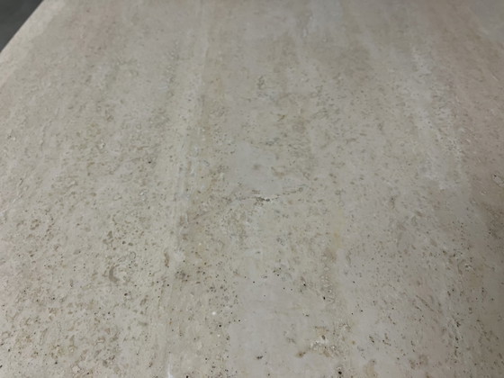 Image 1 of Vintage travertine coffee table flexible legs
