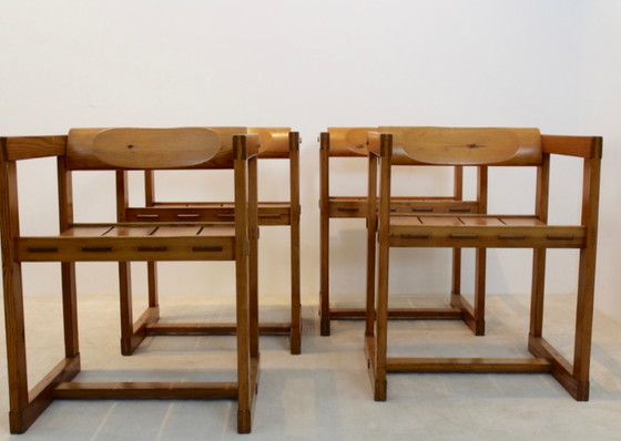 Image 1 of 2x Edvin Helseth Pinewood chairs with armrests