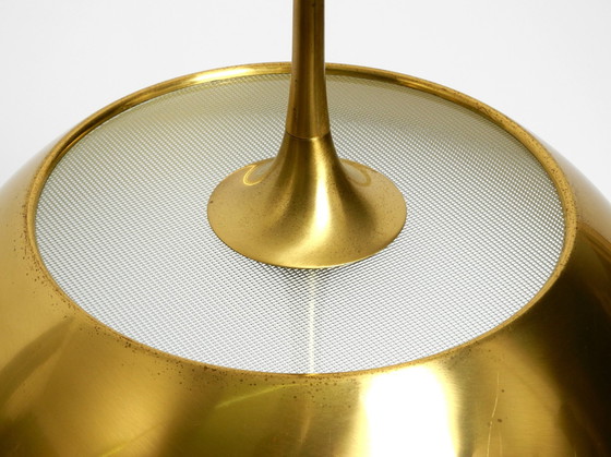 Image 1 of Beautiful Rare Original 1970S Florian Schulz Brass Pendant Light With Pulley System