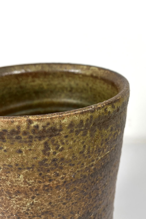 Image 1 of Vase tourné en faïence de Mobach