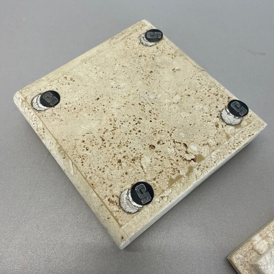 Image 1 of Scatola portaoggetti vintage in travertino dei Fratelli Mannelli, Italia, anni '70