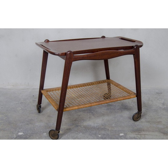 Image 1 of  Vintage teak trolley by Johannes Andersen for Silkeborg, 1960s