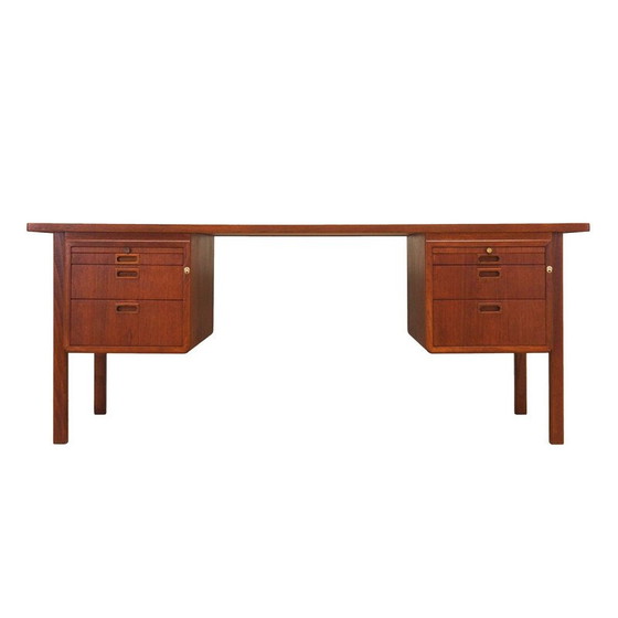 Image 1 of Vintage teak desk by Åtvidaberg, 1970s