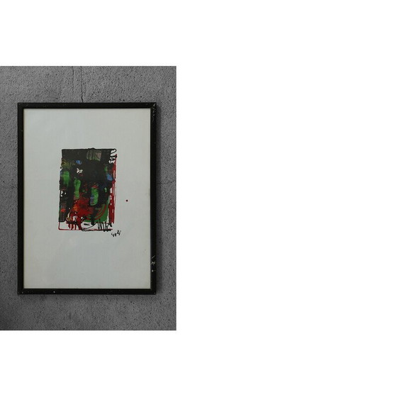 Image 1 of Dipinto d'epoca su carta di Rosario Calì, 1960