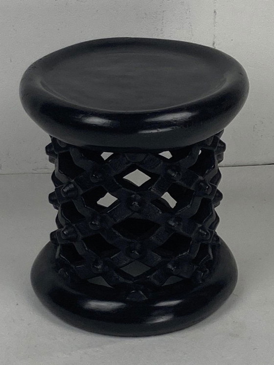 Image 1 of African Ebonised Bamileke Low Stool, Cameroon, 1970S