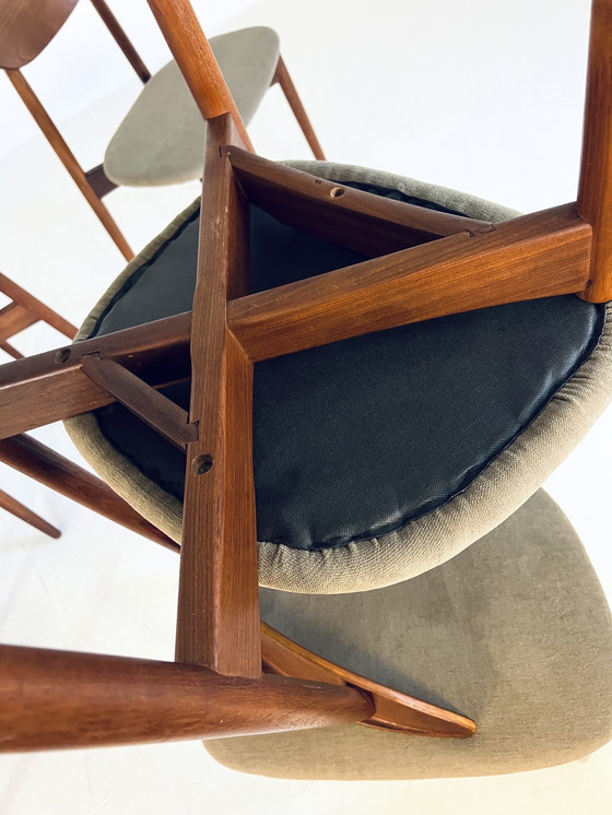 Image 1 of 6X Restored Harry Østergaard Dining Chairs '60s
